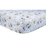 Trend Lab Baby Barnyard Fitted Crib Sheet Cotton in Blue, Size 27.0 W x 50.0 D in | Wayfair 106728