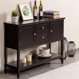 Red Barrel Studio® Buffet Sideboard, Wood Storage Cabinet, Console Table w/ Storage Shelf, 2 Drawers & Cabinets in Brown | Wayfair