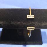 Kate Spade Jewelry | Kate Spade Cuff Bracelet With Black Enamel And Crystal Design | Color: Black/Gold | Size: Os