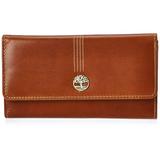 Timberland Leather Rfid Flap Wallet Cluth Organizer (Cognac