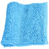 Eider & Ivory™ Rugs For Bathroom Slip-Resistant Shag Chenille Bath Mat Extra Soft & Absorbent Rug Shower Room Machine-Washable Fast Dry in Blue