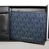 Michael Kors Bags | Nib Michael Kors Jet Set Slim Bilfold Wallet W Money Clip Gift Set Admiral $98 | Color: Black/Blue | Size: Os