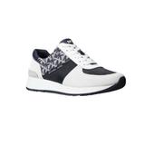 Michael Kors Shoes | Michael Kors Women's Allie Trainer Tech Canvas Sneakers Shoes Navyopt White | Color: White | Size: Various