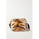 Stella McCartney - Perforated Tiger-print Vegetarian Leather Camera Bag - Ivory