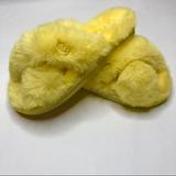 Michael Kors Shoes | New Michael Kors Yellow Lala Faux Fur Slippers | Color: Yellow | Size: 9