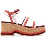 Mysen 75mm Wedge Sandals - Red - Ferragamo Heels