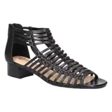 Bella-Vita Women's Holden Block Heeled Strappy Sandals, Black, 7 M