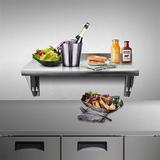 GMT Wall Mounted Stainless Steel Shelf, Size 13.3 H x 24.0 W x 12.0 D in | Wayfair GMT608cc16