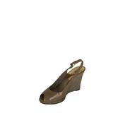 Michael Kors Shoes | Michael Kors Keegan Gp13l Patent Leather, Peeptoe, Braided Platform Wedge Sandal | Color: Tan | Size: 8