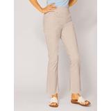 Women's Petite DenimEase Flat-Waist Bootcut Jeans, Stone Grey 16P