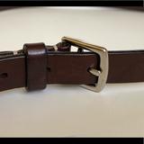 Coach Accessories | Coach 8566 Leather Belt Womens Brown Cognac Made In Italy Chrome Buckle Large | Color: Brown | Size: Os