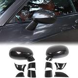 JeCar Side Mirror Cover Decals ABS Rearview Mirrors Trim Sticker Accessories for Dodge Challenger 2009-2020 Carbon Fiber Pattern