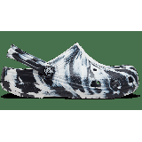 Crocs Black / White Kids' Classic Marbled Clog Shoes