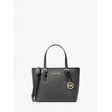 Michael Kors Jet Set Travel Extra-Small Logo Top-Zip Tote Bag Black One Size