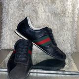 Gucci Shoes | Gucci Suede Antigua Sneaker | Color: Black | Size: 10