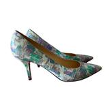 Kate Spade Shoes | Kate Spade New York Abstract Leather Pumps Heels Size 8.5 | Color: Blue/Green | Size: 8.5
