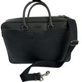 Coach Bags | Mens Coach Black Leather Becket Briefcase Messenger Bag Nwt | Color: Black | Size: Os