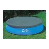 Intex 18' x 48" Inflatable Easy Set Pool w/ Ladder, Pump, & Maintenance Kit Plastic in Blue/Gray, Size 48.0 H x 216.0 W in | Wayfair