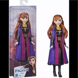 Disney Toys | Disney Frozen Anna Fashion Doll Black Skirt And Shoes And Long Red Hair | Color: Blue/Purple | Size: Osg
