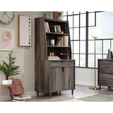 Latitude Run® Kaser Collection 2-shelf Library Storage Hutch In Jet Acacia Wood in Brown, Size 34.0 H x 29.0 W x 14.0 D in | Wayfair