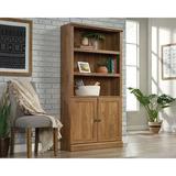 Rosalind Wheeler Sauder Select Collection Transitional 3-shelf 2-door Bookcase Wood in Brown, Size 69.0 H x 35.0 W x 13.0 D in | Wayfair