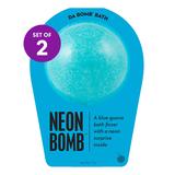da Bomb Bath Fizzers Bath Bombs and Bath Salts Neon - Neon Blue Bath Bomb - Set of Two