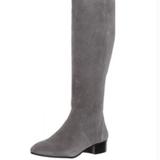 Nine West Shoes | Euc Nine West Women's Olwynee Suede Knee High Boot | Color: Gray | Size: 8