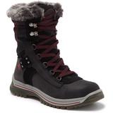 Faux Fur Lined Winter Boot In Black Red At Nordstrom Rack - Black - Santana Canada Boots