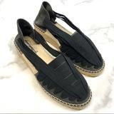 Free People Shoes | Free People Slip On Espadrilles | Color: Black/Gray | Size: 37eu