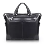 McKlein Arcadia Leather 17-Inch Slim Laptop Briefcase, Black