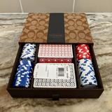 Coach Games | Coach Poker Set Nwt | Color: Brown/Cream | Size: Os