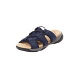 Wide Width Women's Lexy Mule Sandal by Comfortview in Navy (Size 8 W)