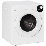 HomCom 3.22 Cu. Ft. High Efficiency Electric Dryer in White in Gray, Size 27.5 H x 23.5 W x 20.0 D in | Wayfair 853-025