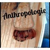 Anthropologie Jewelry | Anthropologie Feather Necklace | Color: Brown/Gold | Size: Os