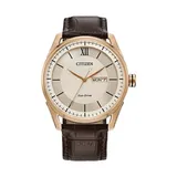 Drive From Citizen Eco-Drive Men's Classic Brown Leather Strap Watch