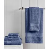 Main Street Bath Rugs & Mats Navy - Navy Cotton Six-Piece Towel Set