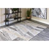 Gray Area Rug - Signature Design by Ashley Wittson Large Rug Polypropylene in Gray, Size 96.0 W x 0.12 D in | Wayfair R404961