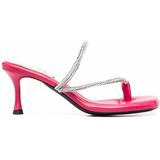 Crystal-embellished Strap Mules - Pink - N°21 Heels