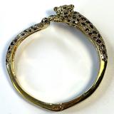Kate Spade Jewelry | Kate Spade Run Wild Cheetah Open Hinge Cuff Bracelet | Color: Black/Gold | Size: Os