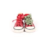 Converse One Star Sneakers: Red Solid Shoes - Kids Girl's Size 2