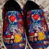 Torrid Shoes | Beauty & The Beast Canvas Slip-On Sneaker | Color: Black | Size: 9 5ww
