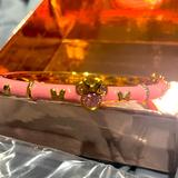 Disney Jewelry | Disney Bangle Bracelet | Color: Gold/Pink | Size: Os
