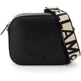 Camera Bag With Perforated Stella Logo - Black - Stella McCartney Shoulder Bags