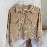 American Eagle Outfitters Jackets & Coats | American Eagle Cropped Corduroy Jacket | Color: Tan | Size: S
