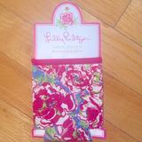 Lilly Pulitzer Dining | Lily Pulitzer - Drink Hugger - Brand New! Pink, White, Blue & Green Flowered. | Color: Pink/White | Size: Os