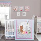 Redwood Rover Jewell 6 Piece Crib Bedding Set Cotton in Blue/Green/Pink, Size 12.0 W in | Wayfair A6730AA1A8F5475991AB58E1610C1422