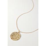 Charms Company - Zodiac Sagittarius 14-karat Gold, Turquoise And Diamond Necklace - one size