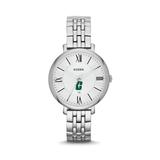 "Women's Fossil Silver Charlotte 49ers Jacqueline Stainless Steel Watch"