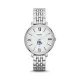 Women's Fossil Silver Gonzaga Bulldogs Jacqueline Stainless Steel Watch