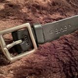 Coach Accessories | Coach Leather Belt With Brass Buckle | Color: Black | Size: Small